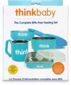thinkbaby The Complete BPA Free Feeding Set, Light Blue 18 71qXDsvbQL