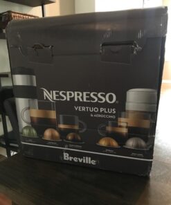 Nespresso VertuoPlus Deluxe Coffee and Espresso Machine by Breville with Milk Frother, 8 Ounces, Black Machine + Milk Frother 44 71qXSVu9gAL