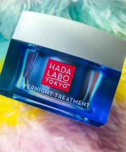 Hada Labo Tokyo Anti-Aging Overnight Treatment, Hyaluronic Acid Night Cream for Intense Hydration, Skin Renewal with Collagen, Japanese Honeysuckle, Soy Peptides, Moisturizing Face Cream, 1.76 oz 15 71qXTEBZCiL