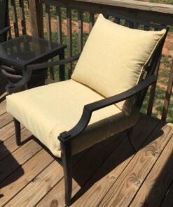 BOSSIMA Indoor/Outdoor Light Yellow/Cream Speckle Pattern Deep Seat Chair Cushion Set Spring/Summer Seasonal Replacement Cushions 27 71qXV6xVLxL