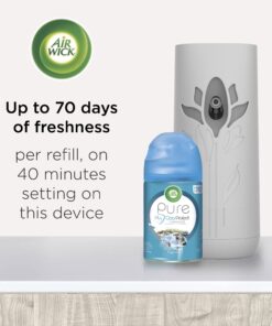 Air Wick Automatic Air Freshener Spray Refill, 2ct, Fresh Waters, Odor Neutralization, Essential Oils 13 71qXbHW3PVL