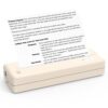 HPRT Portable Travel Printers MT810 - Thermal Inkless Home Use Compact Printer - Paper Rolls Mobile Printing for Car & Office - Bluetooth Wireless Printer Compatible with iOS Android Phone & Laptop Beige 2 71qXy2p1ZCL
