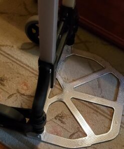 Magna Cart Personal 150 Pound Capacity Aluminum Folding Hand Truck with Telescopic Handle and Foldable Wheels for Industrial, Black and Red Black/Red 43 71qYQYXUeML