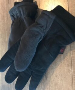 OZERO Winter Gloves -30°F Cold Proof Deerskin Suede Leather Insulated Water-Resistant Windproof Thermal Glove for Driving Hiking Snow Work in Cold Weather - Warm Gifts for Men and Women Denim-black X-Large 21 71qYWRf0GJL