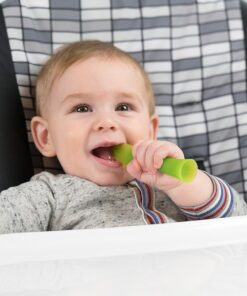 Olababy 100% Silicone Soft-Tip Training Spoon for Baby Led Weaning 2pack Training Spoon Set Lime / Kale 23 71qYY8iPUpL