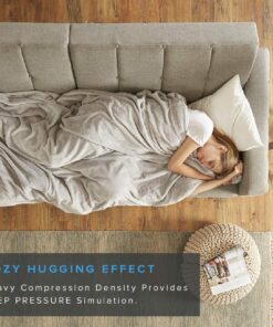 Degrees of Comfort Washable Weighted Blanket with Removable Cover Twin Size, 1 x Cozyheat Minky Plush Cover Included, Micro Glass Beads Technology, 48x72 15 lbs Grey 48x72" 15lbs Grey | 1 Cover 19 71qYqHp 4tL