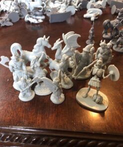 Monster Fantasy Creature Mini Action Figure Playset - 98pcs Toy Miniatures with 14 Unique Designs - Dragons,Wizards,Orcs, & More- XL 1/32 Scale Compatible with Dungeons and Dragons and other RPG Games 91 71qZVmBwRsL 2