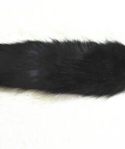 Alternative view of URSFUR Fluffy Silver Fox Tail Fur Keychain Cosplay Toy Key Chain Ring Bag Car Charm Pendant Tassel Handbag Accessories