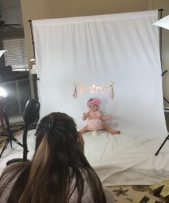 Julius Studio 6 x 9 ft. (72 x 108 inch) Pure White Backdrop Screen, 100% Pure Seamless Background, High Density 150 GSM Fabric with Elastic String Clips for Photo Video Streaming Studio, JSAG103 44 71qZduM4FEL