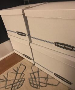 Bankers Box STOR/FILE Storage Boxes, Standard Set-Up, Lift-Off Lid, Letter/Legal, 6 Pack (57036-04) 46 71qcAI73fsL