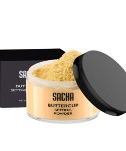 Alternative view of Sacha BUTTERCUP Setting Powder Makeup 1.75 Oz. Translucent Setting Powder for Oily Skin Finishing Powder Loose Powder Makeup Blurring Powder Blurs Fine Lines and Pores For Medium to Dark Skin Tones