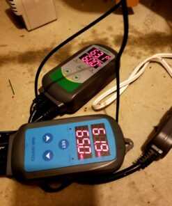 Inkbird Digital Pre-Wired Outlet Dual Stage Humidity Controller IHC-200 for Mushroom Ventilator Fan Crawl Space Curing Meat Grow Room Tent Humidifier Dehumidifier. 57 71qcRfempL