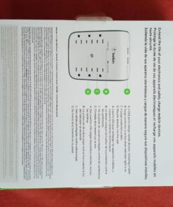 Belkin 6-Outlet Wall Surge Protector w/ 2 USB Ports - Wall Mountable w/ Premium Protection Against Surges - Safe Charge for Mobile Devices, Tablets, Small Appliances, & More - 900 Joules of Protection Wall Mount 6-Outlet with USB Power Strip 44 71qcbhdPqrL
