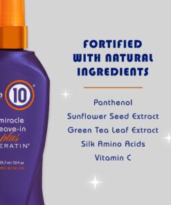 It's a 10 Haircare Miracle Leave-In Plus Keratin, 10 Fl. Oz (Pack of 1) Fresh 10 Fl Oz (Pack of 1) 35 71qclVncBzL