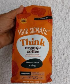Four Sigmatic Mushroom Ground Coffee, Lion's Mane, 12 Ounce Think w/ Lion's Mane & Chaga 12 Ounce (Pack of 1) 35 71qdy0u80vL 1