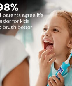 Philips Sonicare for Kids 3+ Bluetooth Connected Rechargeable Electric Power Toothbrush, Interactive for Better Brushing, Turquoise, HX6321/02 21 71qeTjZHxtL