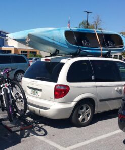 Direct Aftermarket (2 Pairs) Universal Kayak Rack for Car Truck SUV - Rooftop Kayak Carrier J-Bar Holder Mount with Tie Down Straps 43 71qfHS0ZGdL