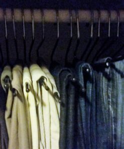 Jeronic Pant Hangers, 20 Pack Steel, Black, 20 Count 53 71qfXqidH5L