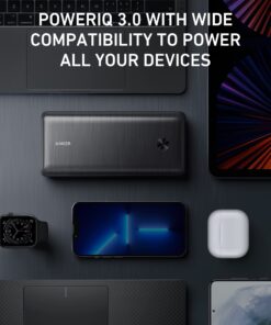 Anker Power Bank, 25,600mAh Portable Charger 87W Bundle with 65W USB-C Wall Charger, Works for MacBook Pro, Dell XPS, Microsoft, Pixelbook, iPhone 13 series, Samsung, iPad Pro, and More 35 71qfu3tuBML