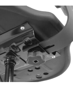 BenchPro Deluxe Polyurethane Chair With 18” Adjustable Footring and Heavy Nylon Base , 21"-31" Height Adjustment, 450 lbs Capacity Measures 18.5" width by 22"-32" height by 18" depth Black 18 71qg8qCixtL