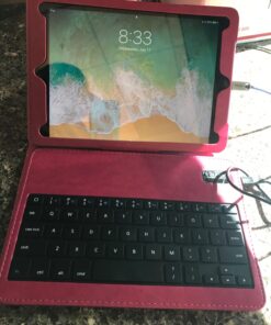 Alpatronix iPad Case with Keyboard, 9.7 inch KX130 Leather iPad Cover w/Detachable Wireless Bluetooth Keyboard Compatible w/Apple iPad 6 (2018), iPad 5 (2017), iPad Pro 9.7 & iPad Air 2/1 – Pink iPad 6/5, iPad Pro 9.7", iPad Air 2/1 (9.7-inch) 26 71qgAhYxutL