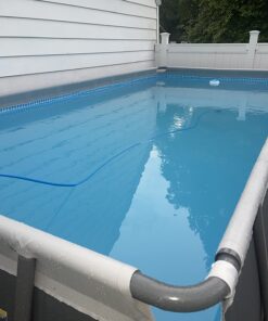 Intex 18ft X 9ft X 52in Ultra Frame Rectangular Pool Set with Sand Filter Pump, Ladder, Ground Cloth & Pool Cover 18 ft x 9 ft x 52 in 38 71qgB8PSs9L 1