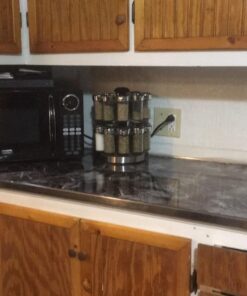 Very Berry Sticker Black Grey Granite Look Marble Effect Marble Stickers (61cm x 200, Marble Self Adhesive Sticky Back Plastic Countertop Black Vinyl Wrap 23.6" x 78" 39 71qgLzqUB5L