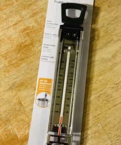Candy Thermometer Deep Fry/Jam/Sugar/Syrup/Jelly Thermometer with Hanging Hook Cooking Thermometer Food Thermometer Quick Reference Temperature & Pot Clip Silver 42 71qgOY6isL