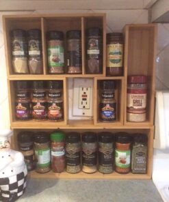 Seville Classics Bamboo Premium Organizer Storage Bins for Kitchen Silverware, Pantry, Closet, Office Desk, Pens, Utensils, Makeup, K Cup, Bamboo, Bin Set w/Dividers (5 Piece) Bin Set w/ Dividers (5 Piece) 38 71qgXmnlXML