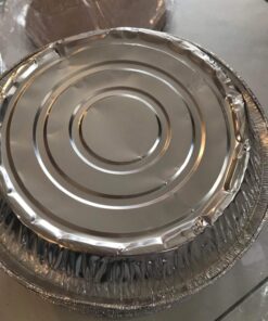 MontoPack 9” Aluminum Foil Pie Pans | Round Disposable Containers with Angled Walls for Tart Baking, Storing, Serving & Reheating | Freezer and Oven Safe, Recyclable | 50-Pack of Cake Tins 9 Inch Pie/Tart Pans (50 Pack) 26 71qgrLVlgrL