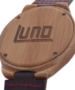 Luno Wear Men's Wood Watch, Genuine Leather, The Shoots 11 71qgvcUuRZL