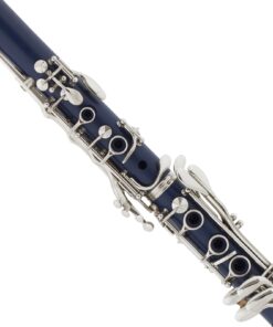 Mendini by Cecilio B Flat Beginner Clarinet with 2 Barrels, Case, Stand, Book, 10 Reeds, and Mouthpiece - Bb Student Clarinet Set, Wind & Woodwind Musical Instruments, Blue Clarinet 9 71qh8uTf7FL