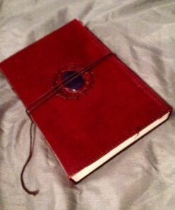 Leather Chakra Journal: Unlock Your Inner Magic with 7 Stones Celtic Notebook | Leather Bound Journal, Book of Shadows & Wiccan Gift | Diary with Lock for Witches, Goth Lovers, and D&D Enthusiasts Blank Paper 49 71qihuRJMJL