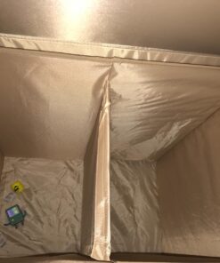 Household Essentials 5614 Double Hamper Laundry Sorter with Magnetic Lid, Brown Coffee Linen 41 71qjzZFg8YL