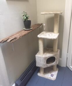 Majestic Pet Products 52 Inch Cat Tree Furniture Tower Condo House with Scratching Post, Multi-Level Activity Pet Tree (Beige Casita) Beige Casita 15 71qkYB3petL