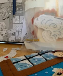 Bucilla The Workshop Christmas Stocking Felt Applique Kit, 18-Inch 31 71qkYvmHblL