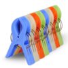 Beach Towel Clips, ECROCY Towel Clips for Chairs on Cruise, 8 Pack Large Clips Clamps,Clothes Pegs,Beach Towel Holder to Keep Your Towel from Blowing Away,Heavy Duty and in Bright Colors Medium-1