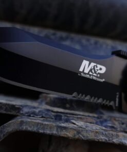 Smith & Wesson SWMP4LS 8.6in S.S. Assisted Folding Knife with 3.6in Serrated Clip Point Blade and Aluminum Handle for Outdoor Tactical Survival and EDC , Black 33 71qlKRwbeDL