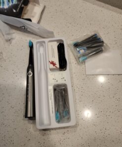 TEETHEORY Electric Toothbrush for Adults with 8 𝐁𝐫𝐮𝐬𝐡 𝐇𝐞𝐚𝐝𝐬, Sonic Electric Toothbrush with 40000 VPM Deep Clean 5 Modes, Rechargeable Toothbrushes Fast Charge 4 Hours Last 30 Days Grey 19 71qlRWSjO5L