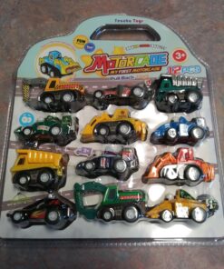 Yeonha Toys Pull Back Vehicles, 12 Pack Mini Assorted Construction Vehicles and Race Car Toy, Vehicles Truck Mini Car Toy for Kids Toddlers Boys Child, Pull Back and Go Car Toy Play Set 50 71qlaV7hCEL