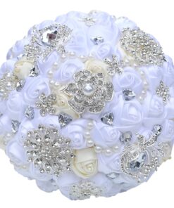 Generic Engerla Handmade Crystal Diamond Pearl Rhinestone Brooch Bridal Hold Flowers Wedding Bouquet Brooch 27 71qlbmGBeXL