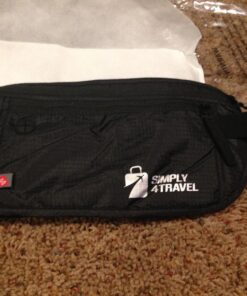 Simply4Travel Travel Money Belt with RFID Blocking, Premium Slim Fanny Pack and Waist Stash for Everyday Use! Black 98 71qlh1uah5L