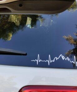 Sweet Tea Decals Mountains - 8 3/4" x 1 3/4" - Vinyl Die Cut Decal/Bumper Sticker for Windows, Trucks, Cars, Laptops, Macbooks, Etc. 8 71qm0dg2JgL