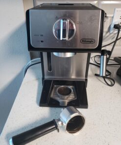 De'Longhi ECP3420 Bar Pump Espresso and Cappuccino Machine, 15", Black Black/Stainless Steel 34 71qmnUgysxL