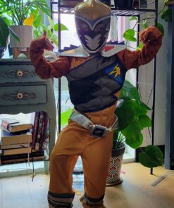 Gold Ranger Dino Charge Classic Muscle Costume for Kids Small (4-6) One Color 19 71qnhNmT BL