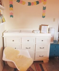 Modway Mid-Century Modern Molded Plastic Kid's Size Lounge Chair Rocker in White 32 71qoAnZpzdL