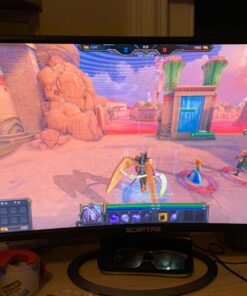 Sceptre C248W-1920R 24" Curved 75Hz Gaming LED Monitor Full HD 1080P HDMI DisplayPort VGA Speakers Ultra Thin Metal Black Single 36 71qoWNgt7oL