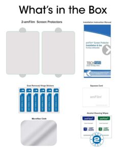 amFilm (2 Pack for iPad Pro 12.9 (2022, 2021, 2020, 2018) Glass Screen Protector for iPad Pro 12.9 inch, Tempered Glass, Ultra Sensitive, Face ID and Apple Pencil Compatible 25 71qp5dOY7SL