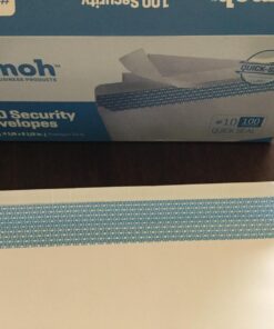#10 Security Tinted Self-Seal Envelopes - No Window - EnveGuard, Size 4-1/8 X 9-1/2 Inches - White - 24 LB - 100 Count (34100) 100 Ct. 45 71qpILyBKJL