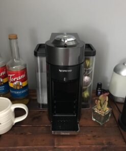 Nespresso Vertuo Coffee and Espresso Machine by De'Longhi, 1597 milliliters, Silver Machine Only 37 71qplMiBjyL